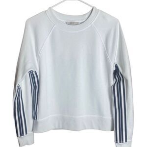 Athleta Minimalist Luxe Sweatshirt Pullover Modal Blend White Women XS